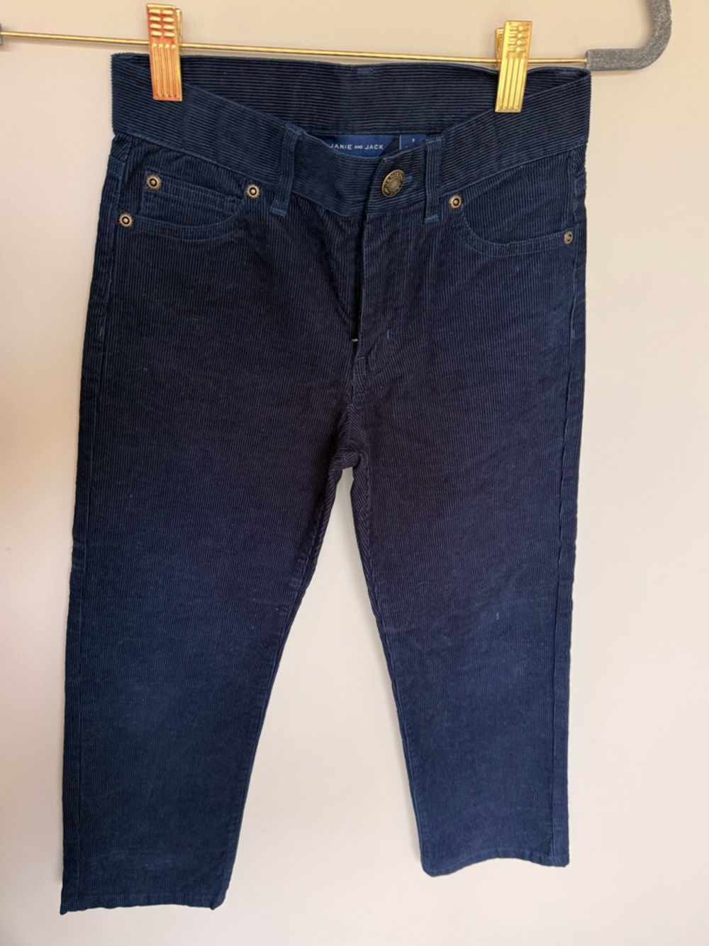 Janie and Jack Navy Corduroy Pants boys size 7